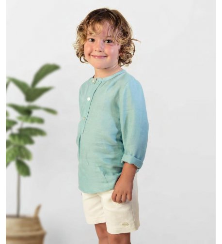 Deber Espectáculo Puede ser calculado Camisa niño verde agua - Arca Boutique Infantil-Juvenil