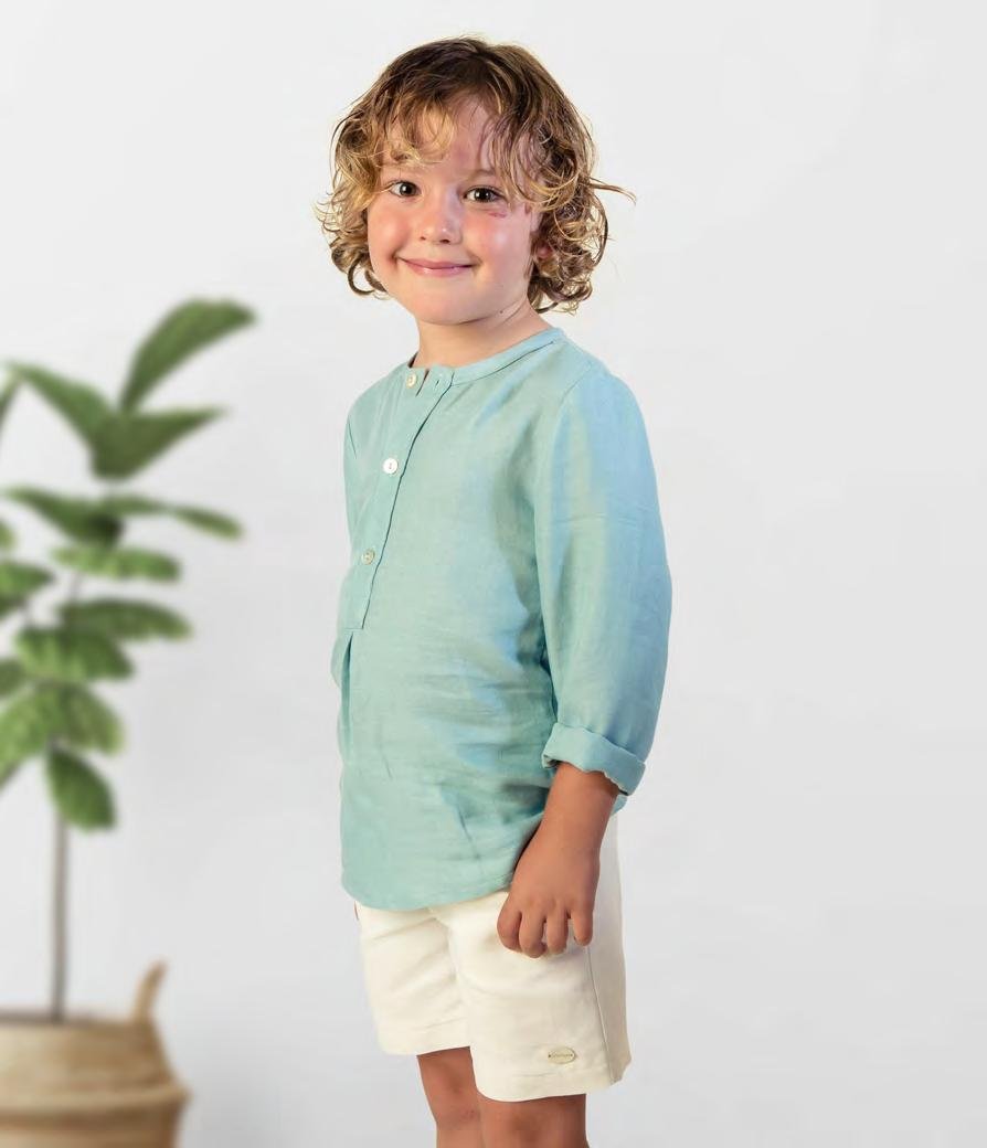 Camisa verde agua - Boutique Infantil-Juvenil