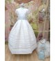 Vestido tablas esterilla fajin celeste flores