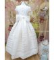 Vestido tablas esterilla fajin celeste flores