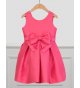 Vestido jaquard piqué fucsia