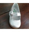 Zapato plata flor