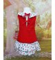 Vestido suelto circulo rojo/marino