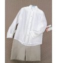 Camisa lino beige