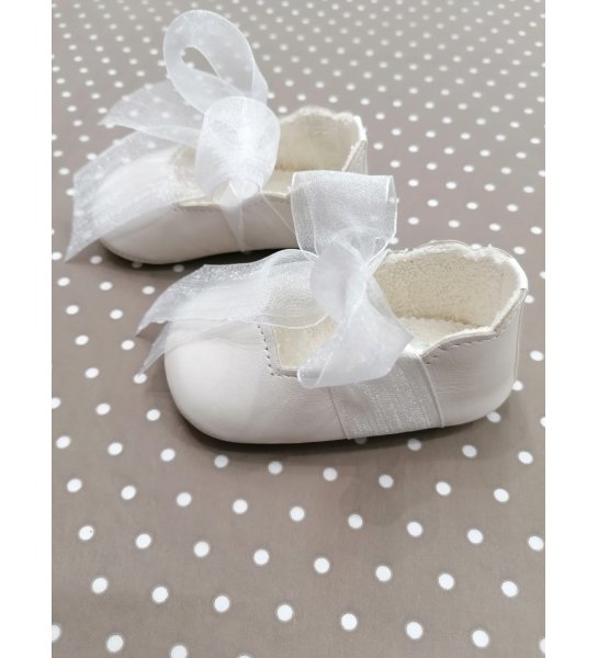 Cuidar norte probable Zapatos bebé BEIGE lazo organza - Arca Boutique Infantil-Juvenil