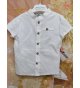 Camisa lino blanca manga corta