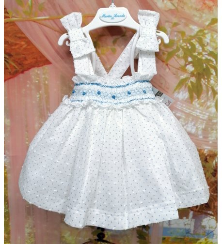 Jesusito tirantes azul plumetti frunces+braguita - Arca Boutique Infantil-Juvenil Jesusito tirantes azul plumetti frunces+braguita - Arca Boutique Infantil-Juvenil