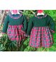 Vestido infantil lana con cuadros escoces