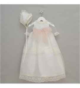 Faldón organza puntilla m/francesa