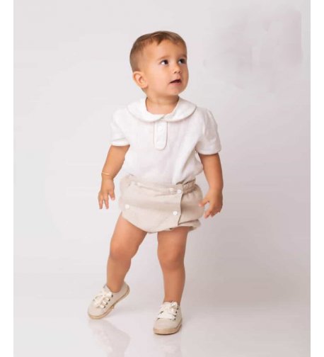 Conjunto bebe lino bombacho