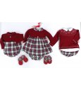 Conjunto BEBÉ navideño ROJO