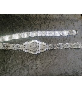 Cinturón MUJER JOYA PLATA con cristal EXCLUSIVO