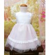 Vestido CEREMONIA BEBÉ tul rosa