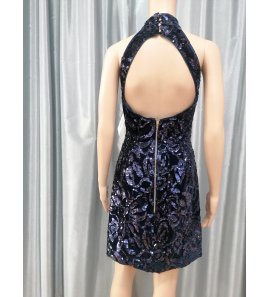 Vestido mujer exclusivo terciopelo/lentejuelas