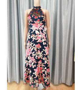 Vestido mujer exclusivo bordado terciopelo