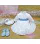 Vestido plumetti blanco m/f