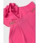 Conjunto FUCSIA top asimétrico y bermuda