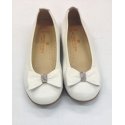 Bailarinas piel BEIGE LAZO BRILLANTES