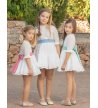 Vestido plumetti blanco m/f