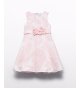 Vestido muselina rosa en devore flores