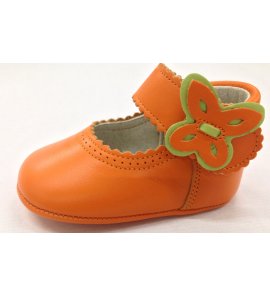 Zapato bebé naranja