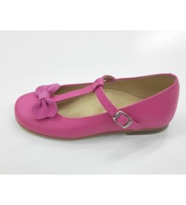 Zapato piel FUCSIA