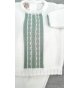 Conjunto perle m/l blanco-verde