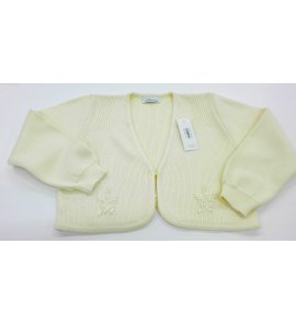 Chaqueta lana bordada BEIGE