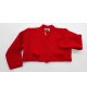 Chaqueta lana borlas ROJA