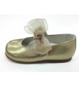 Zapato ORO lazo organza