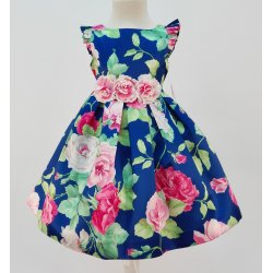 Vestido floral azul