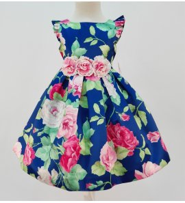 Vestido floral azul