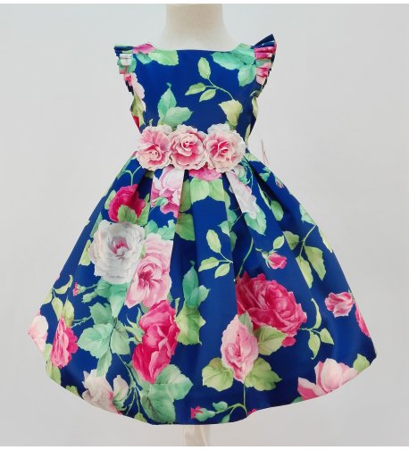 Vestido floral azul