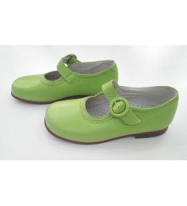 Zapato piel PISTACHO