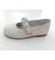 Zapato charol coco beige