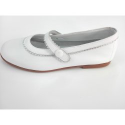 Zapato blanco-plata
