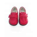 Zapato mocasin PIEL ROJO