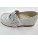 Zapato charol gris perla