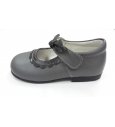 Zapato piel gris osc.