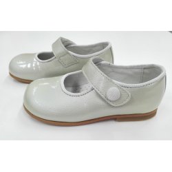 Zapato charol plata