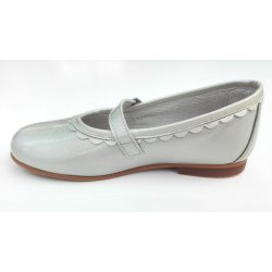 Zapato charol plata