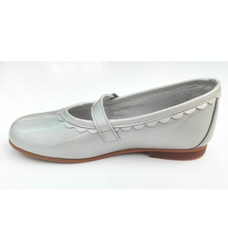 Zapato charol plata