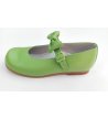 Zapato piel pistacho lazo
