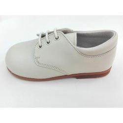 Zapato cordón piel BEIGE