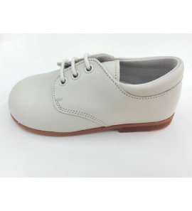 Zapato cordón piel BEIGE