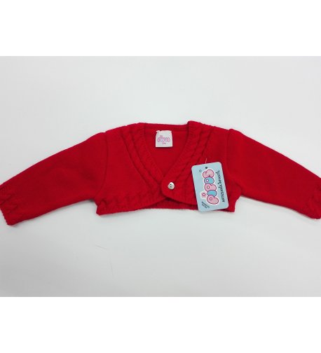 Chaqueta lana niño roja
