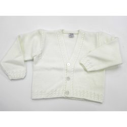 Chaqueta niño lana beige