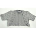 Chaqueta m/corta gris perla