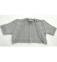 Chaqueta m/corta gris perla