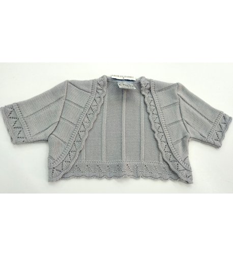 Chaqueta m/corta gris perla